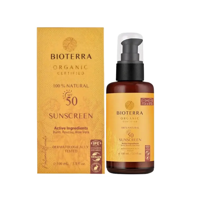 Design sans titre - 2026-01-12T163756.711 Bioterra Organic Sunscreen Spf50 100ml - Image 1