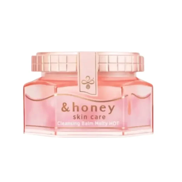 &Honey Cleansing Balm Melty Hot 90g – Original Made in Japan Warming Makeup Remover & Tone Enhancer