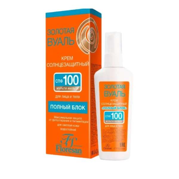 Floresan Beauty Sun "Total Block" Sunscreen Cream SPF 100 (75ml)